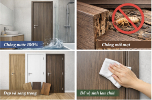 ưu điểm cửa composite chống nước